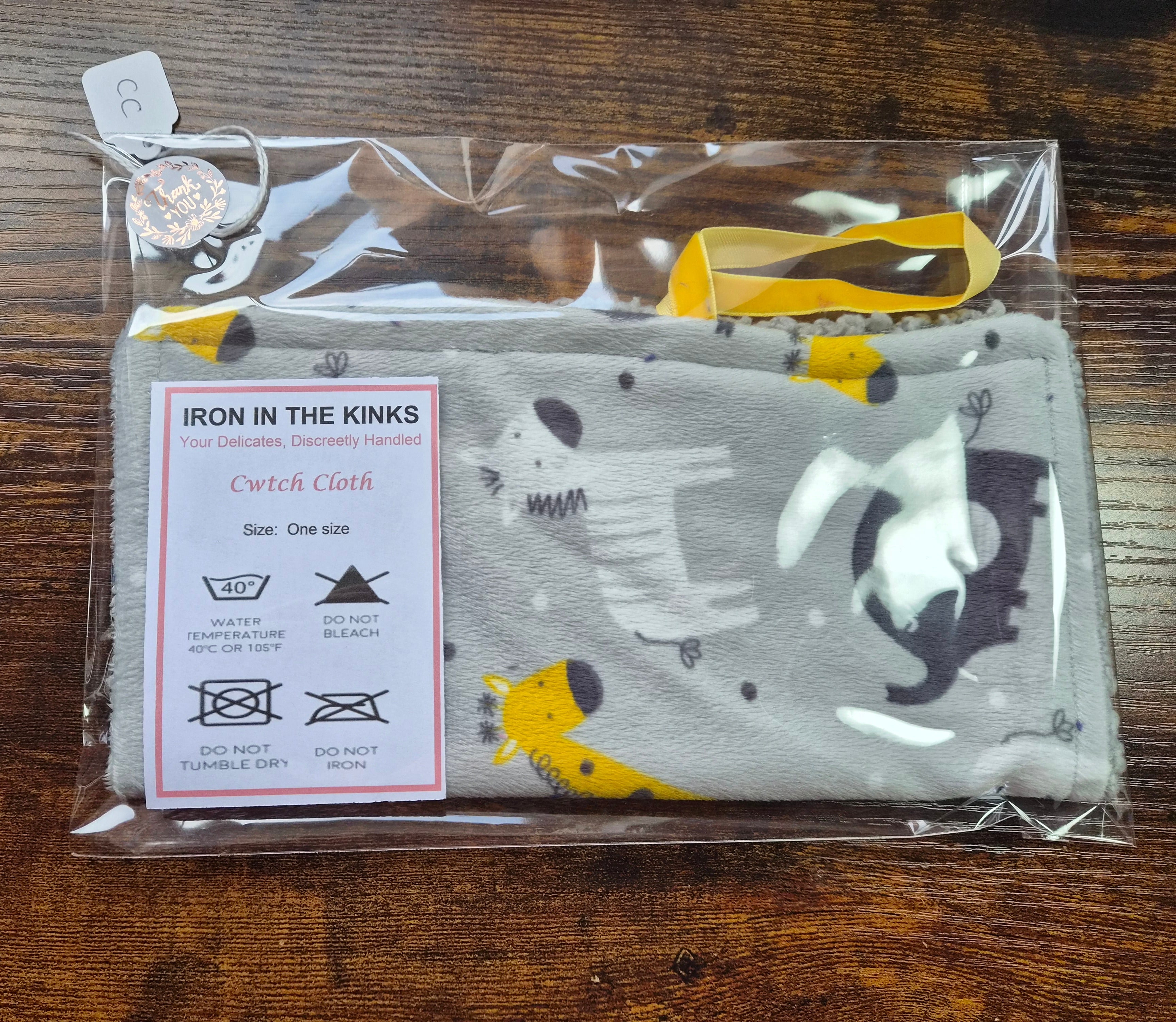 Yellow and Gray fleece comforter